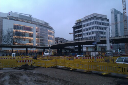 Düsseldorfer Hochstraße (Tausendfüßler) vor dem Abriss