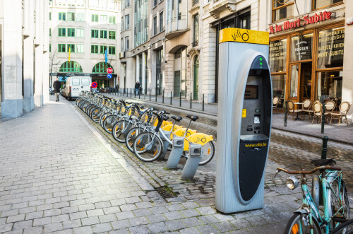 Bikesharing-Station in Brüssel