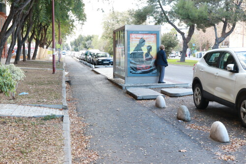 bike lane - bus stop