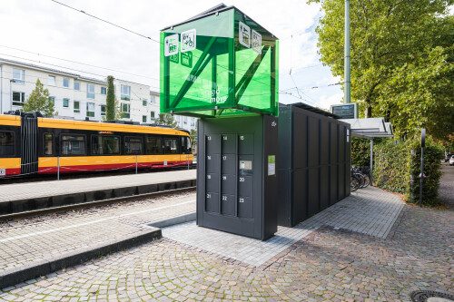 Mobilpunkte/Mobilitätsstationen im KVV. regiomove Port Ettlingen