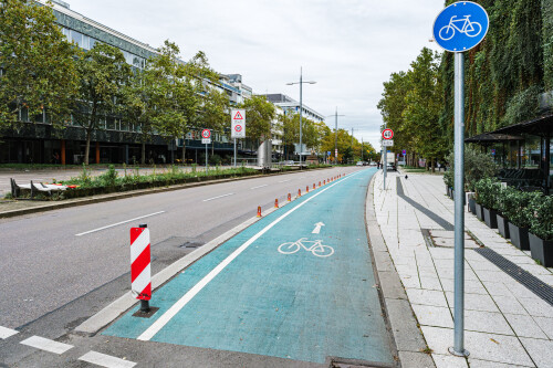 Radweg Theodor-Heuss-Straße Stuttgart